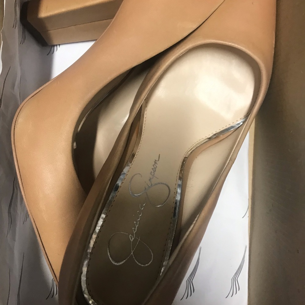 Tan shoes